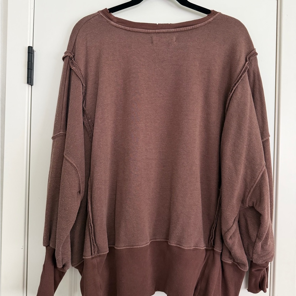 We The Free Camden Sweatshirt Brown XS - Picture 2 of 4